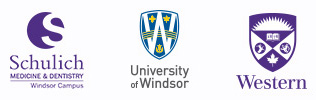 Schulich Windsor Campus, University of Windsor and Western logos