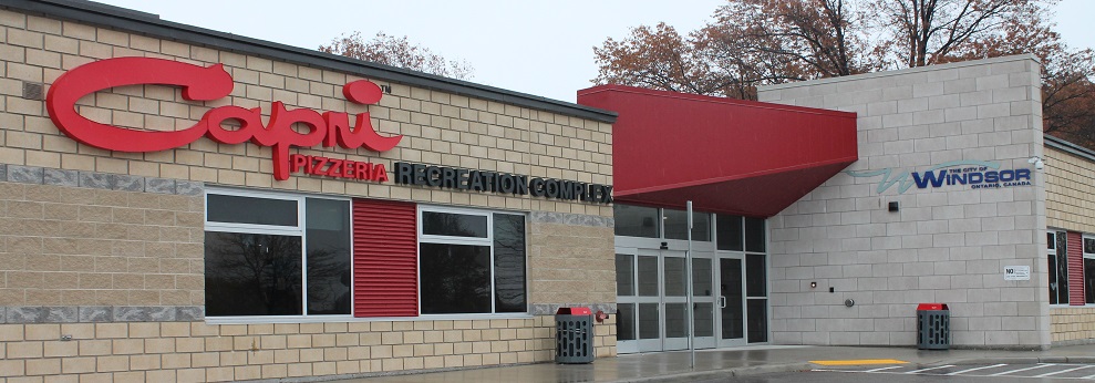 Entrance to Capri Pizzeria Recreation Complex