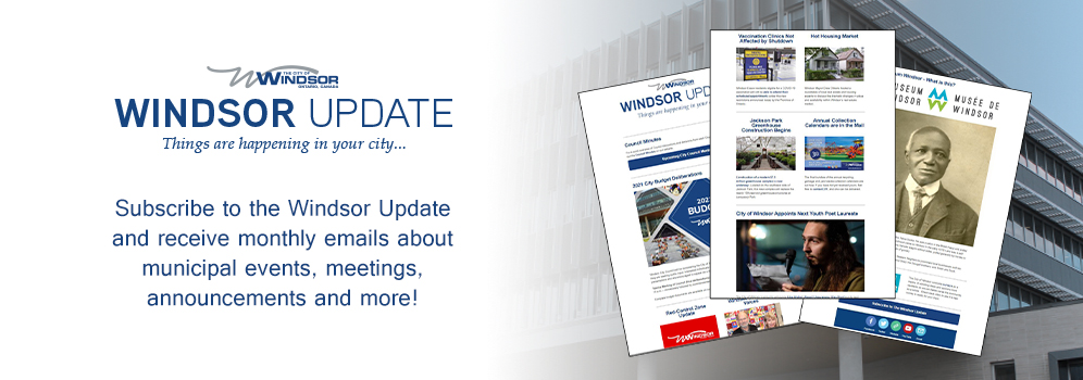 Sample of back issues with City Hall in background