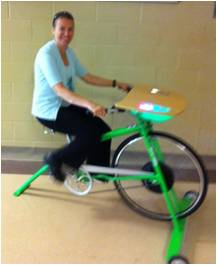 Energy bike that charges electronics when peddled