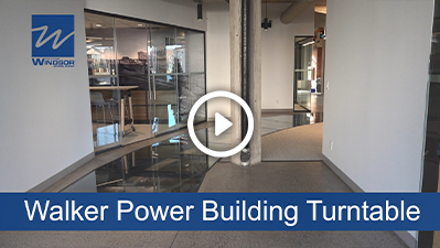 Video of the Walker Power Building turntable