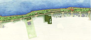 Overhead artist's rendering