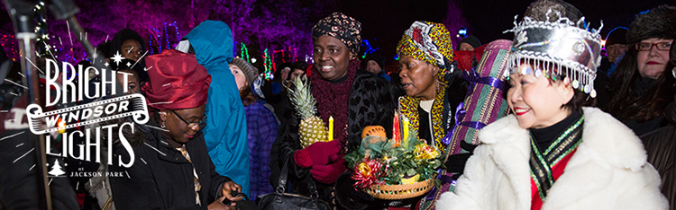 Guests representing a variety of cultural celebrations at opening ceremony