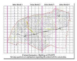 Sample of digital sewer atlas map book