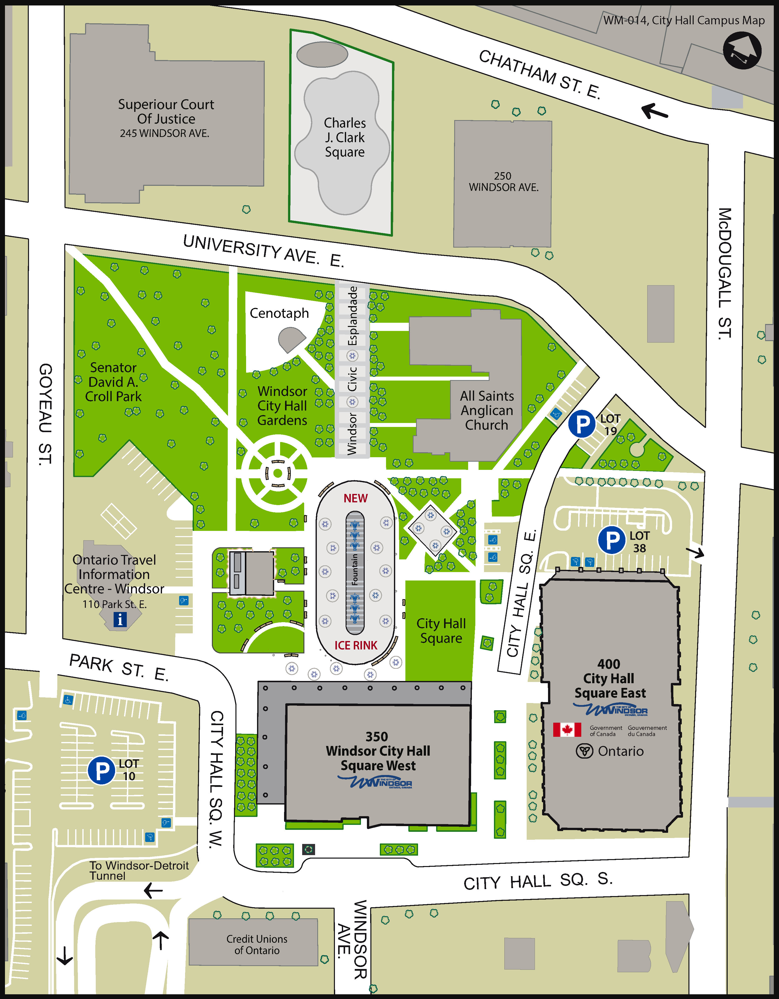 City Hall Square-Campus Map