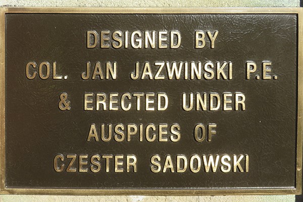 bronze plaque
