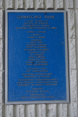 Rotary International and Ganatchio Park Plaques