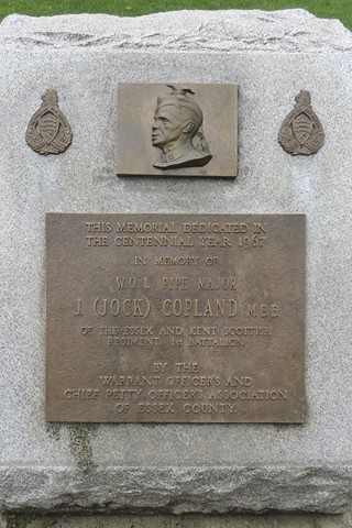 W.O.1. Pipe Major J. (Jock) Copland M.B.E.
