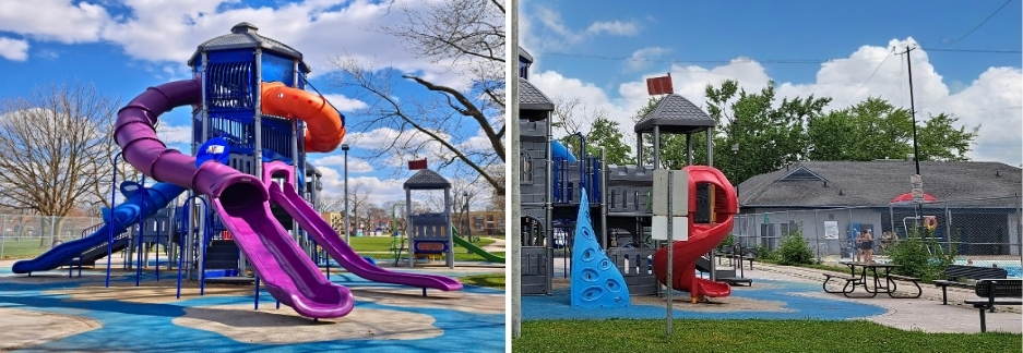 Ernest Atkinson Park playground and pool