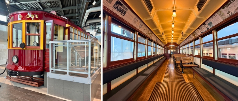 Streetcar No. 351 exterior and interior