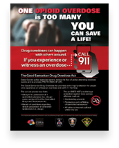 Good Samaritan Drug Overdose Act Poster
