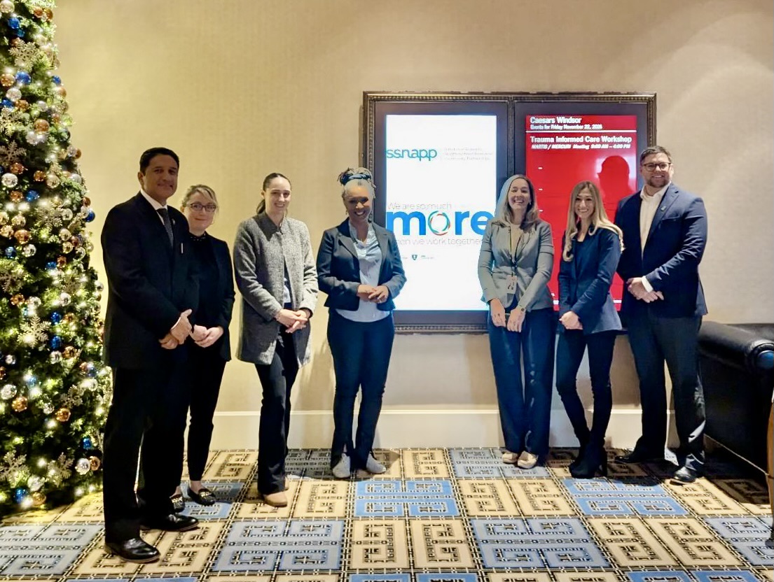 November 22, 2024 CTRI SSNAPP Group Shot SSNAPP representatives gathered with Crisis and Trauma Training Resource Institute instructor at event
