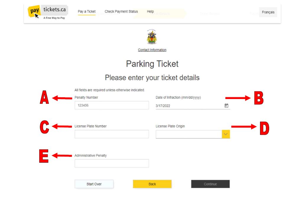 Online Payment sample - what means what, as detailed below