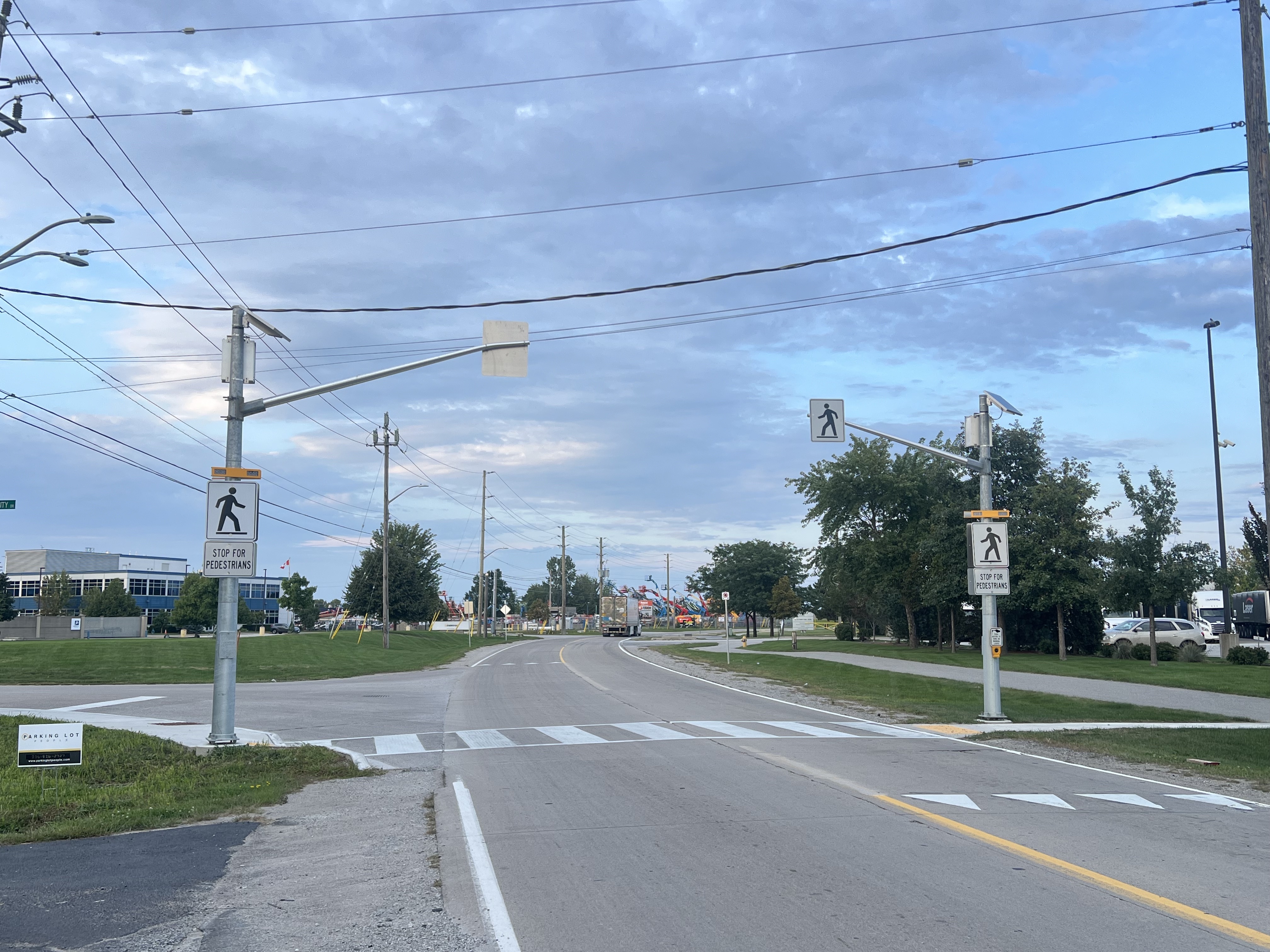 New Pedestrian Crossover (PXO) on Rhodes Drive at Electricity Drive