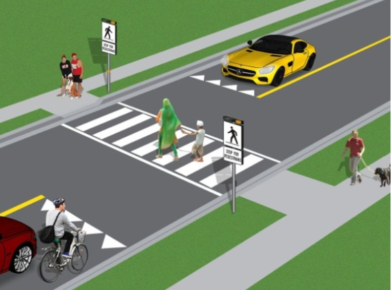 Type D Pedestrian Crossover